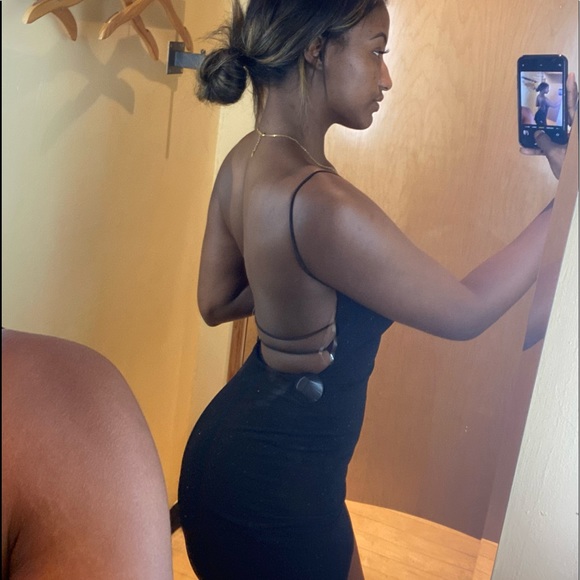 Black bodycon black sparkle dress <3 - Picture 2 of 3